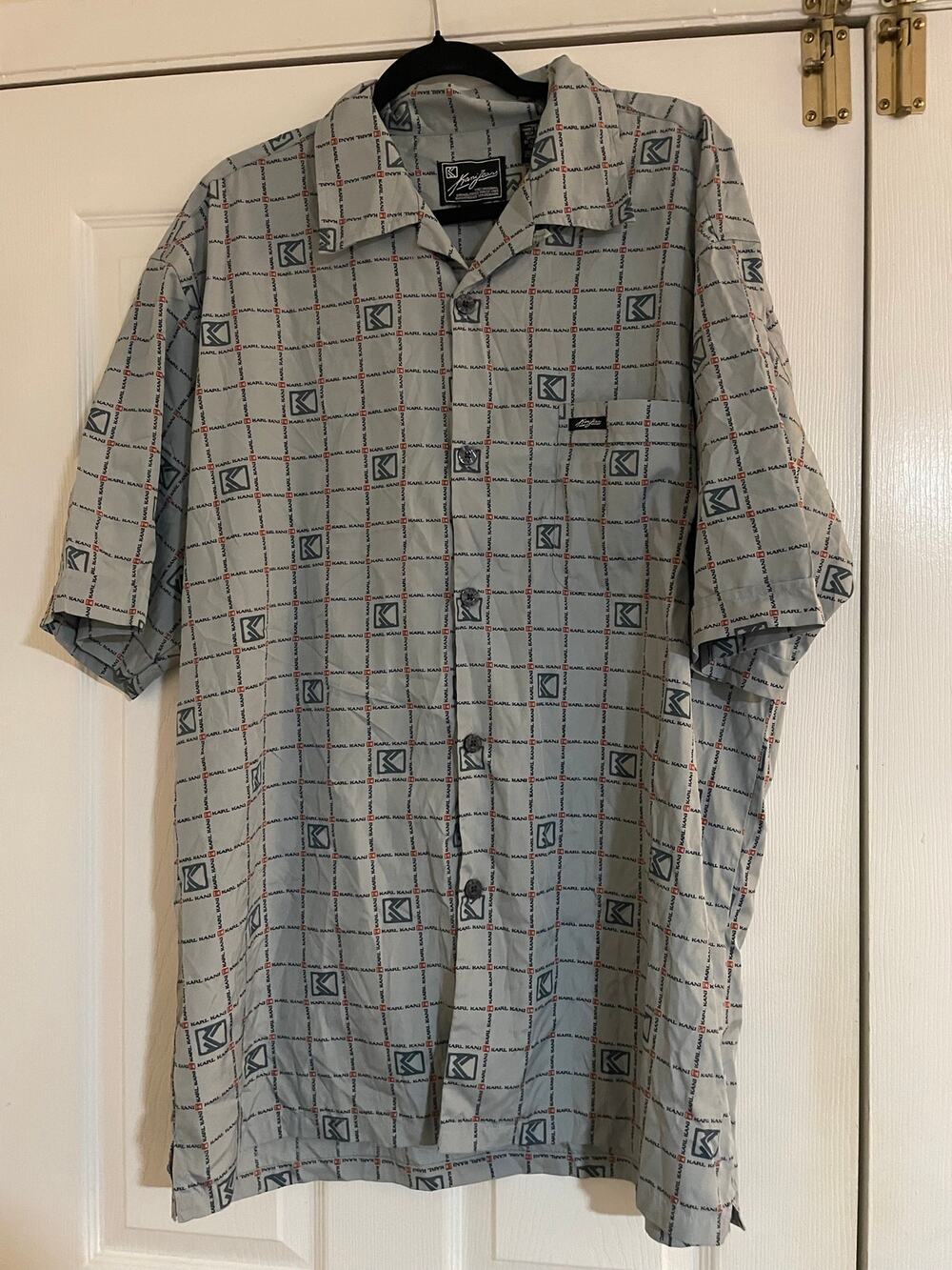 Karl Kani vintage short sleeve button down shirt size XXL